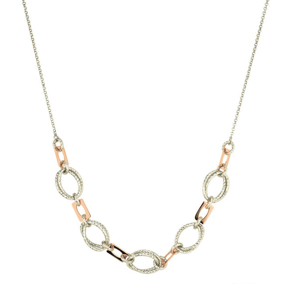 STERLING SILVER ROSE GOLD PLATED ABIGAIL NECKLACE