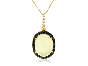 OPAL & DIAMOND PENDANT (C4191F)