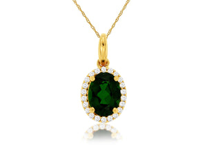 RUSSALITE & DIAMOND PENDANT (C6749CH)