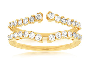 LADIES DIAMOND INSERT RING (C8224D)