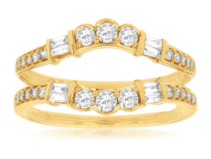 LADIES DIAMOND INSERT RING (C8227D)