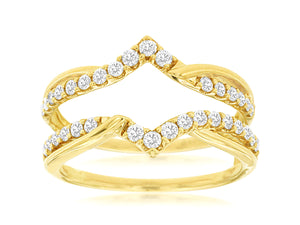 LADIES DIAMOND INSERT RING (C8234D)