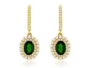 RUSSALITE & DIAMOND EARRING (C8530CH)