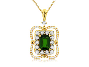 RUSSALITE & DIAMOND PENDANT (C9258CH)