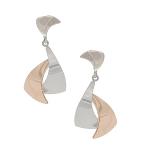 Sterling Silver and Rose Gold Plated Matilda Earrings