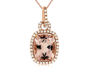 MORGANITE & DIAMOND PENDANT (PC3951M)