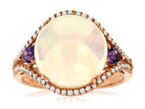 OPAL & DIAMOND RING (PC4599F)