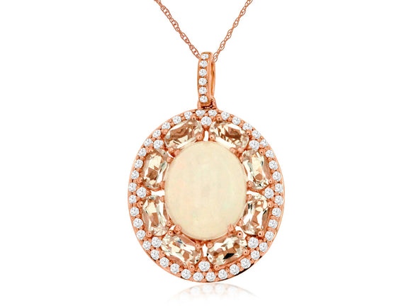 OPAL & DIAMOND PENDANT (PC6009F)