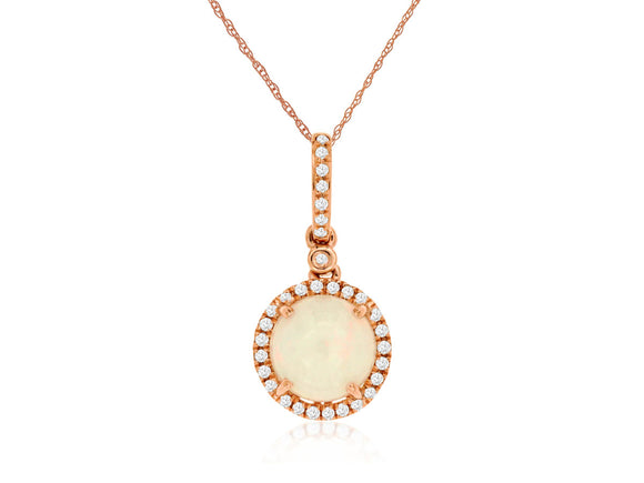 OPAL & DIAMOND PENDANT (PC6063F)