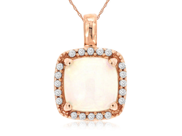 OPAL & DIAMOND PENDANT (PC6154F)