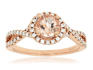 MORGANITE & DIAMOND RING (PC6256M)