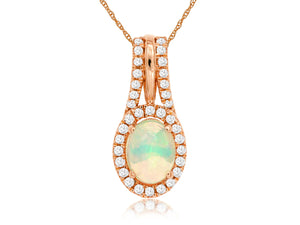 OPAL & DIAMOND PENDANT (PC6327F)