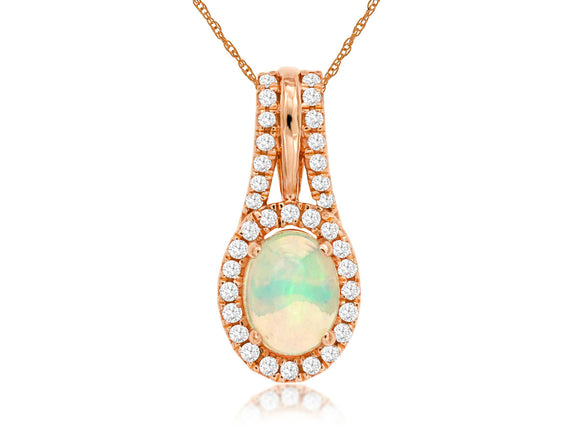 OPAL & DIAMOND PENDANT (PC6327F)