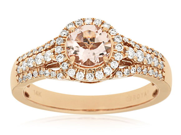 MORGANITE & DIAMOND RING (PC6541M)