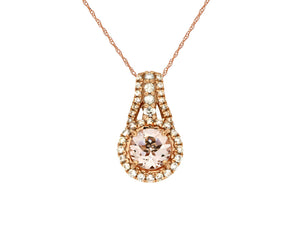 MORGANITE & DIAMOND PENDANT (PC6542M)