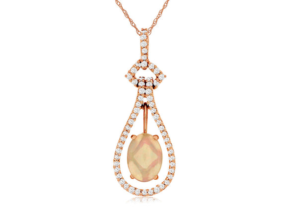 OPAL & DIAMOND PENDANT (PC6546F)