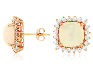 OPAL & DIAMOND EARRING (PE3872F)