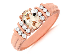 MORGANITE & DIAMOND RING (PR2933M)