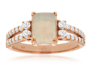 OPAL & DIAMOND RING (PR3874F)