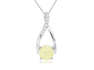 OPAL & DIAMOND PENDANT (WC4827F)