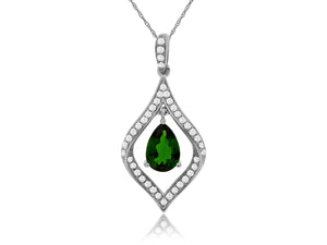 RUSSALITE & DIAMOND PENDANT (WC5993C)