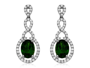 RUSSALITE & DIAMOND EARRING (WC7679C)