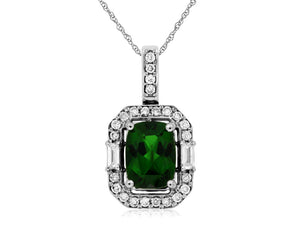 RUSSALITE & DIAMOND PENDANT (WC7895C)