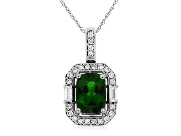 RUSSALITE & DIAMOND PENDANT (WC7895C)