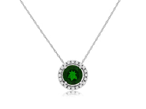 RUSSALITE & DIAMOND PENDANT (WC7938C)