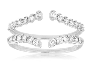 LADIES DIAMOND INSERT RING (WC8224D)