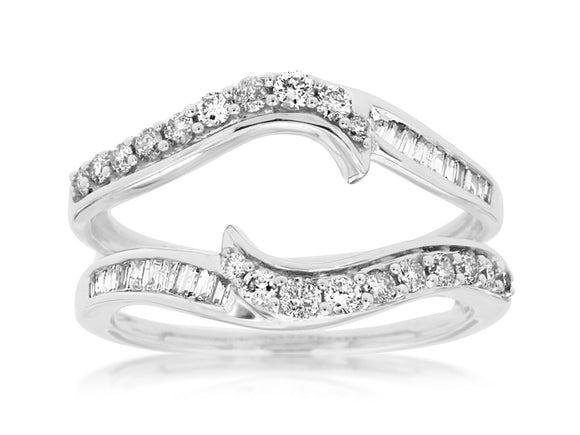 LADIES DIAMOND INSERT RING (WC8231D)