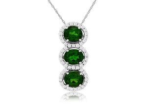 RUSSALITE & DIAMOND PENDANT (WC8698C)