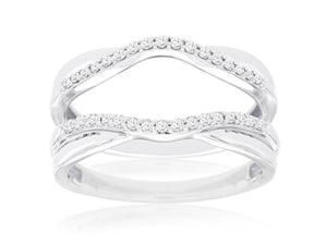 LADIES DIAMOND INSERT RING (WC9045D)