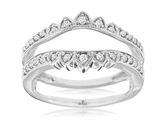 LADIES DIAMOND INSERT RING (WC9228D)