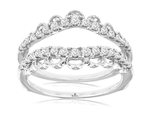 LADIES DIAMOND INSERT RING (WC9231D)