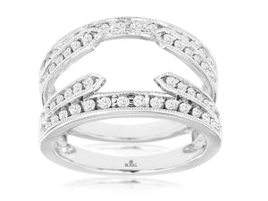 LADIES DIAMOND INSERT RING (WC9245D)