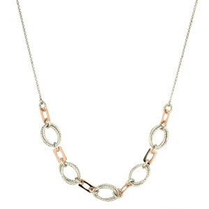 STERLING SILVER ROSE GOLD PLATED ABIGAIL NECKLACE